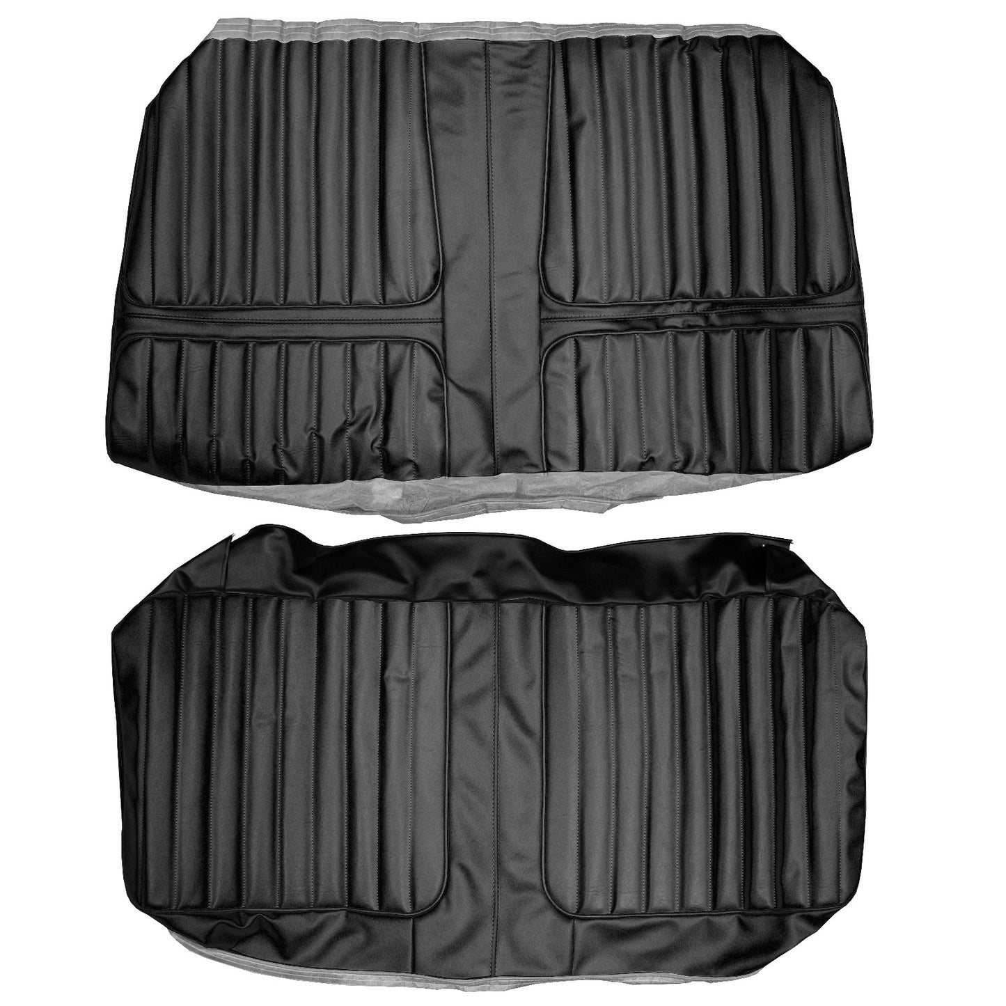 72 CUTLASS SUPREME/442 CONVERTIBLE REAR UPHOLSTERY - BLACK