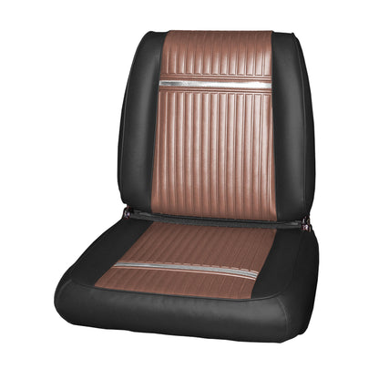 65 SPORT FURY BUCKET SEAT UPHOLSTERY - SRM COPPER/BLACK