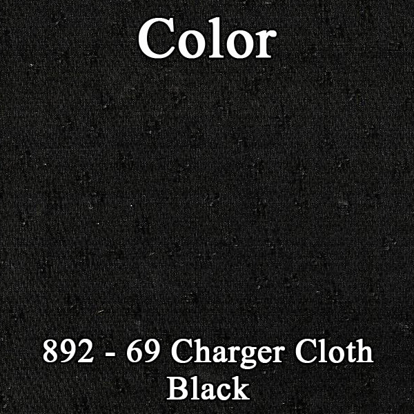 68 CHRYLSER 300 RECLINING BUCKET CLOTH UPHOLSTERY- SRM BLACK CLOTH/BLACK