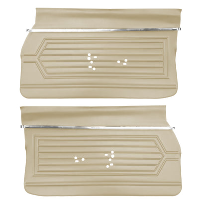71 SKYLARK/GS "STANDARD" SPORT COUPE FRONT DOOR PANELS (UNASSEMBLED) - SANDALWOOD