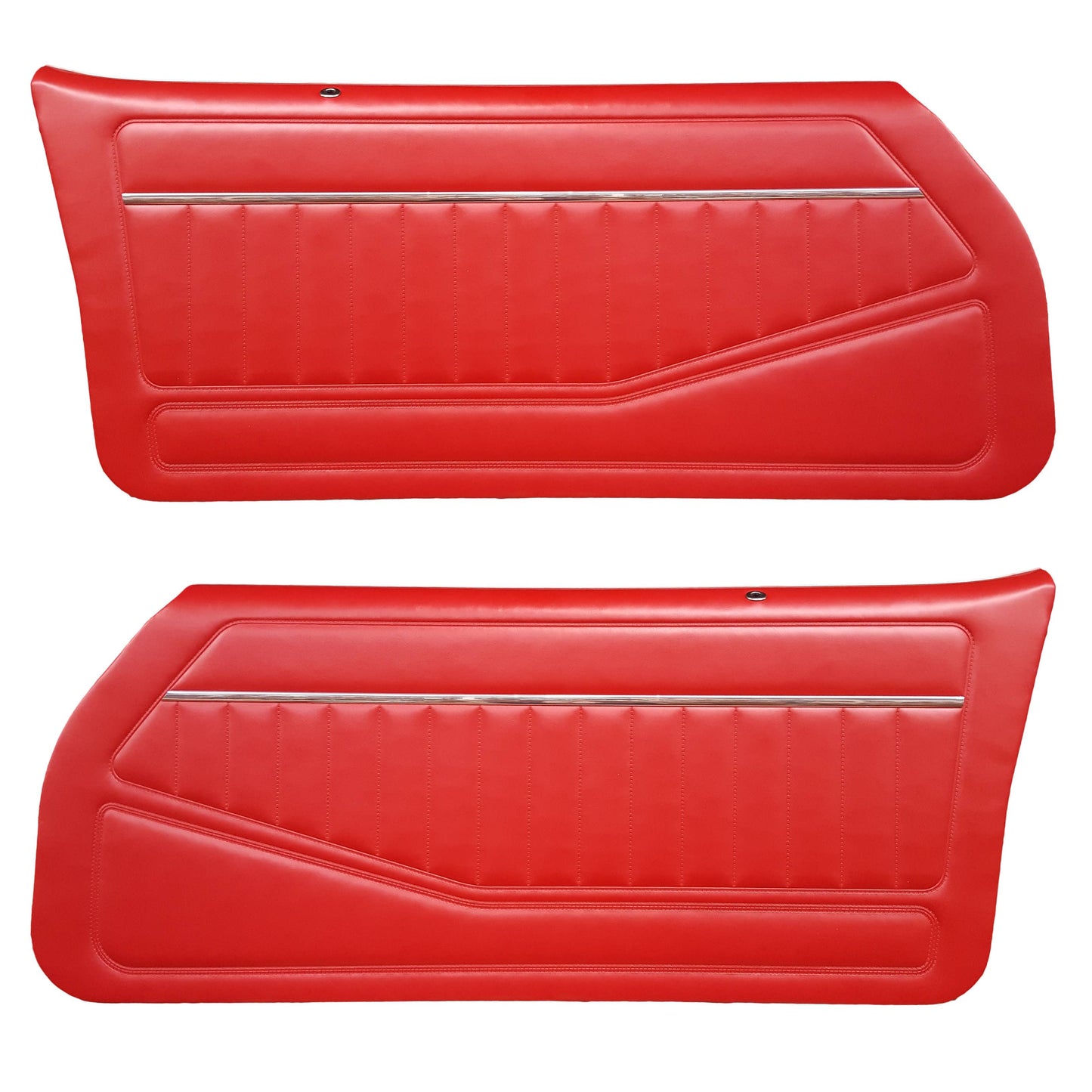 81 CAMARO "STANDARD" DOOR PANELS (PRE-ASSEMBLED) - RED