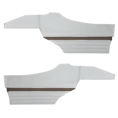 70 CUTLASS 'S'/442 HOLIDAY COUPE REAR PANELS (UNASSEMBLED) - PEARL WHITE