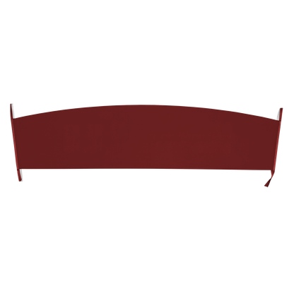66-67 DODGE/PLYMOUTH B-BODY HARDTOP PACKAGE TRAY W/O SPEAKER CUT-OUTS - RED