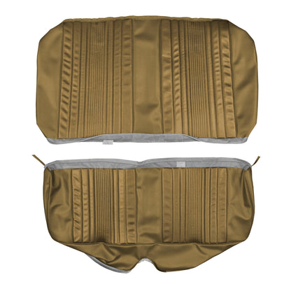 69 DART CUSTOM HARDTOP REAR UPHOLSTERY - SADDLE