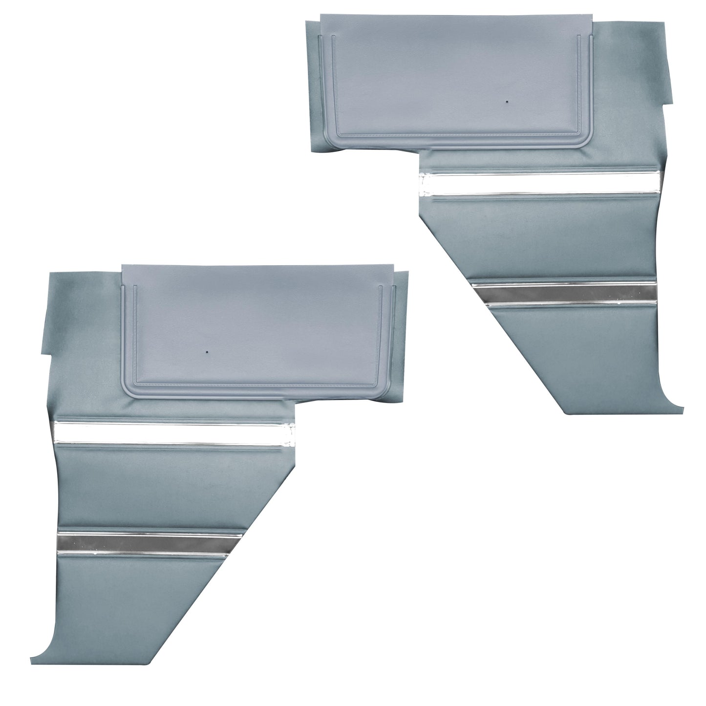 64 SPORT FURY CONVERTIBLE REAR PANELS - BLUE W/ SRM POWDER BLUE ACCENT