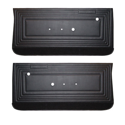 65 GTO/LEMANS FRONT DOOR PANELS - BLACK