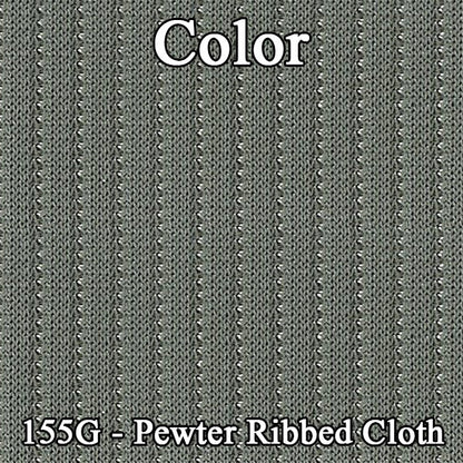 72 MONTE CARLO HARDTOP REAR CLOTH UPHOLSTERY - SRM PEWTER CLOTH/PEWTER