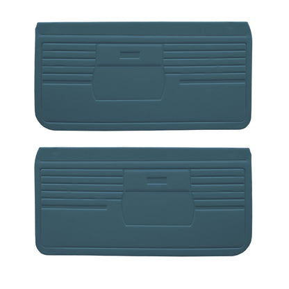 68 CAMARO "STANDARD" FRONT DOOR PANELS (UNASSEMBLED) - BLUE