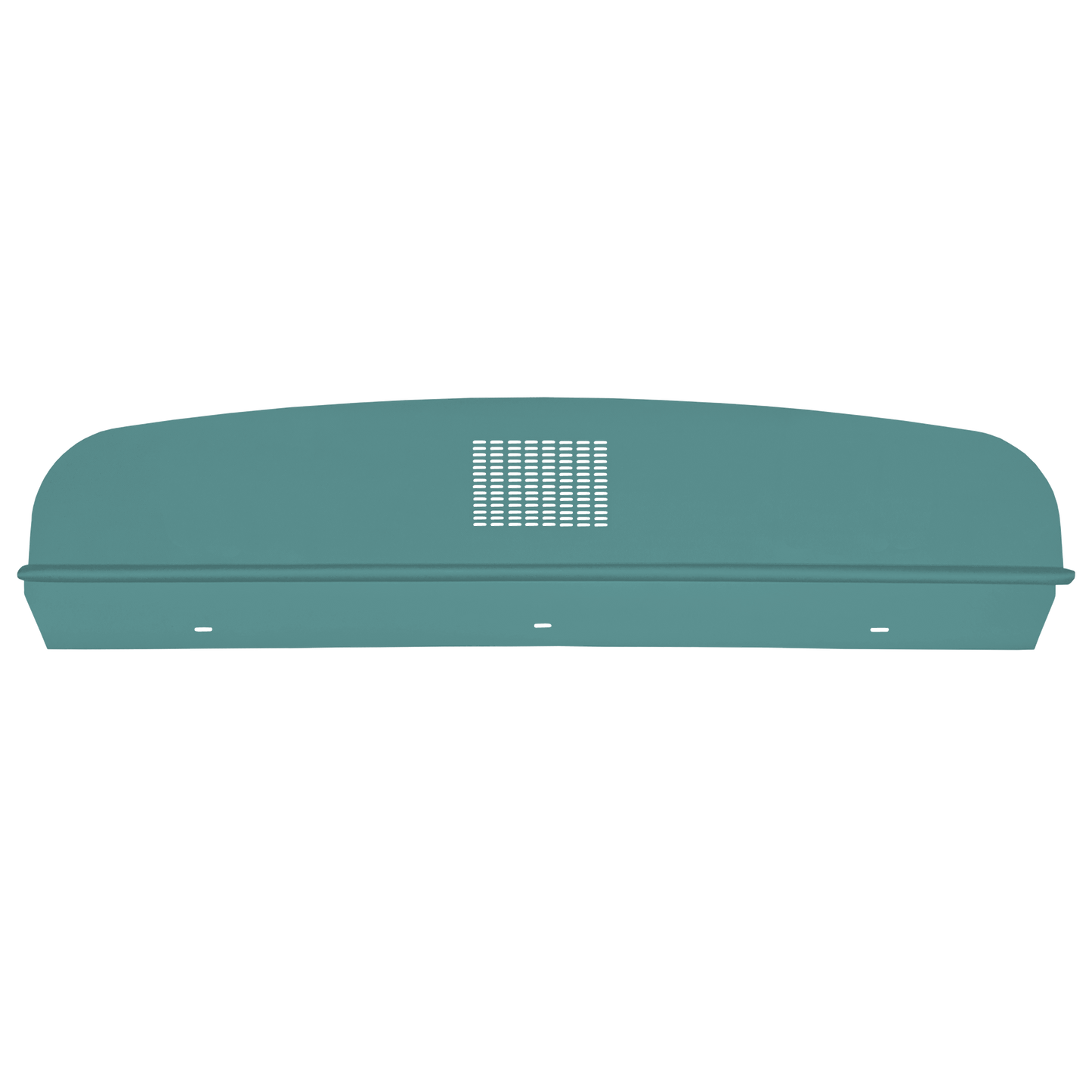 64-65 DODGE/PLYMOUTH B-BODY HARDTOP PACKAGE TRAY WITH CENTER SPEAKER CUT-OUT - TURQUOISE
