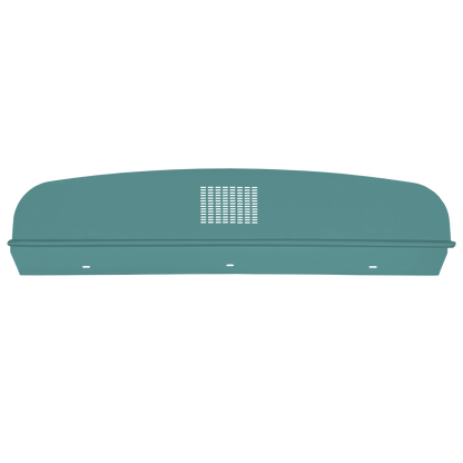 64-65 DODGE/PLYMOUTH B-BODY HARDTOP PACKAGE TRAY WITH CENTER SPEAKER CUT-OUT - TURQUOISE