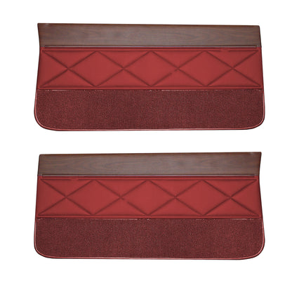 66 F-85/CUTLASS/442 "STANDARD" FRONT DOOR PANELS - RED