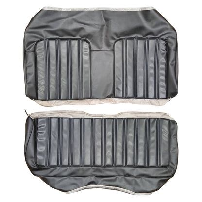 73 CHARGER/SATELLITE/ROADRUNNER REAR  UPHOLSTERY - BLACK