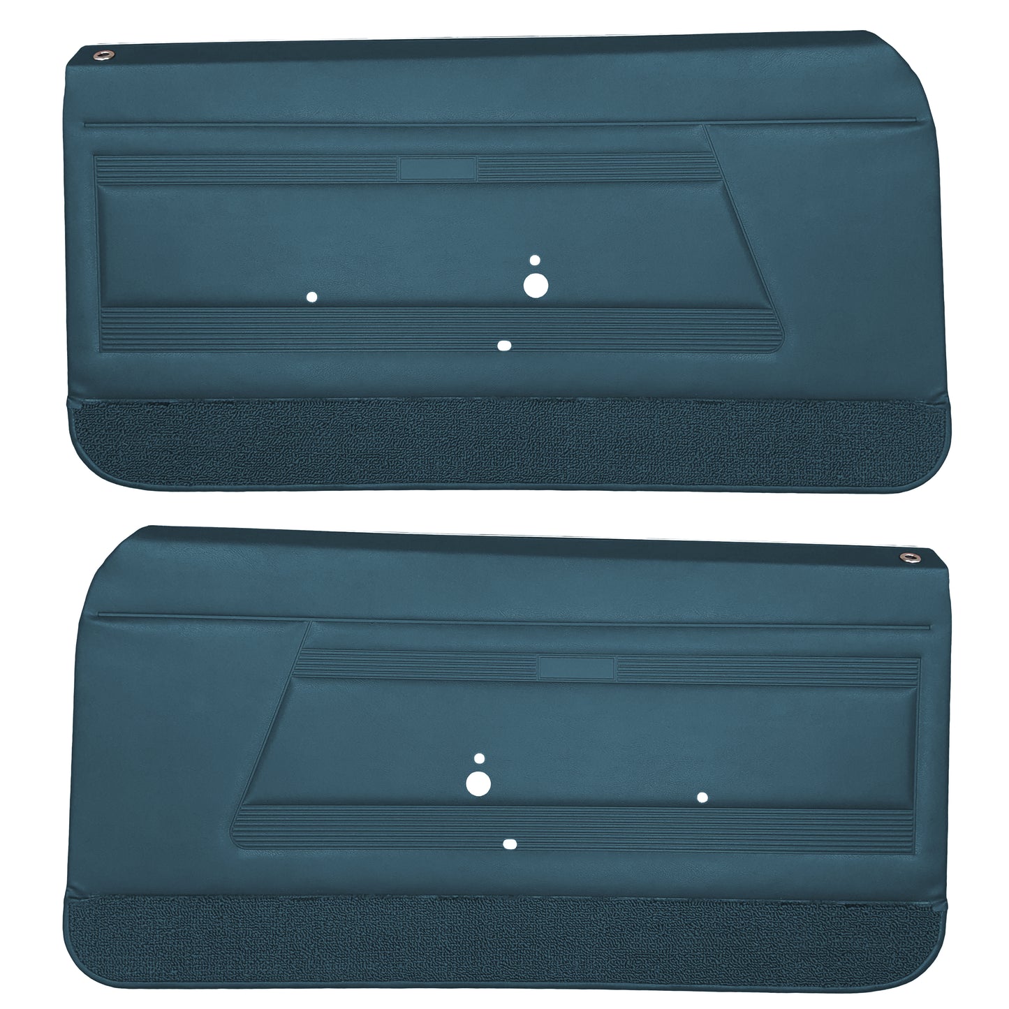 68 FIREBIRD "STANDARD" FRONT DOOR PANELS (PRE-ASSEMBLED) - BLUE