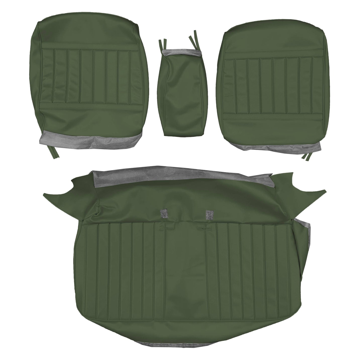 72 SKYLARK/GS "DELUXE" SPLIT BENCH W/ C.A.R. UPHOLSTERY - GREEN