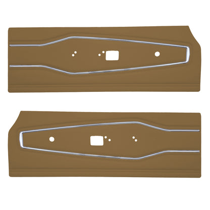 70 CHARGER FRONT DOOR PANELS - BROWN