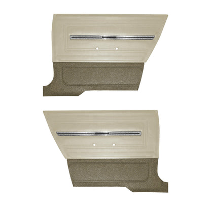 66 CHEVELLE/MALIBU HARDTOP REAR PANELS - PARCHMENT/FAWN