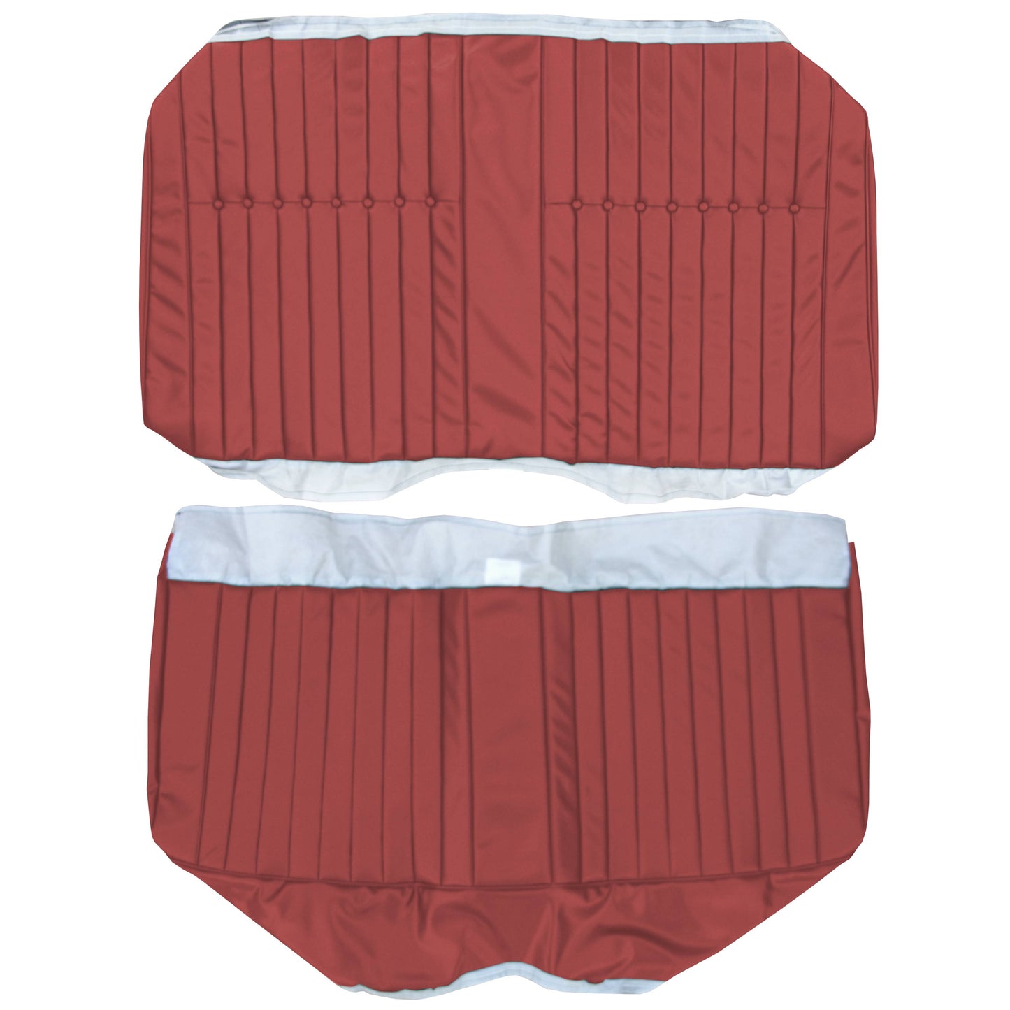 64 SKYLARK SPORT COUPE REAR UPHOLSTERY - RED