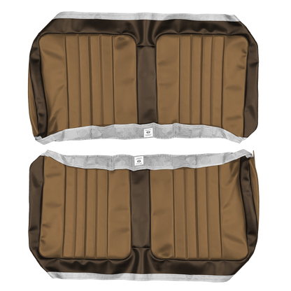 65 SKYLARK/GS COUPE REAR UPHOLSTERY - SRM SADDLE/SRM BROWN
