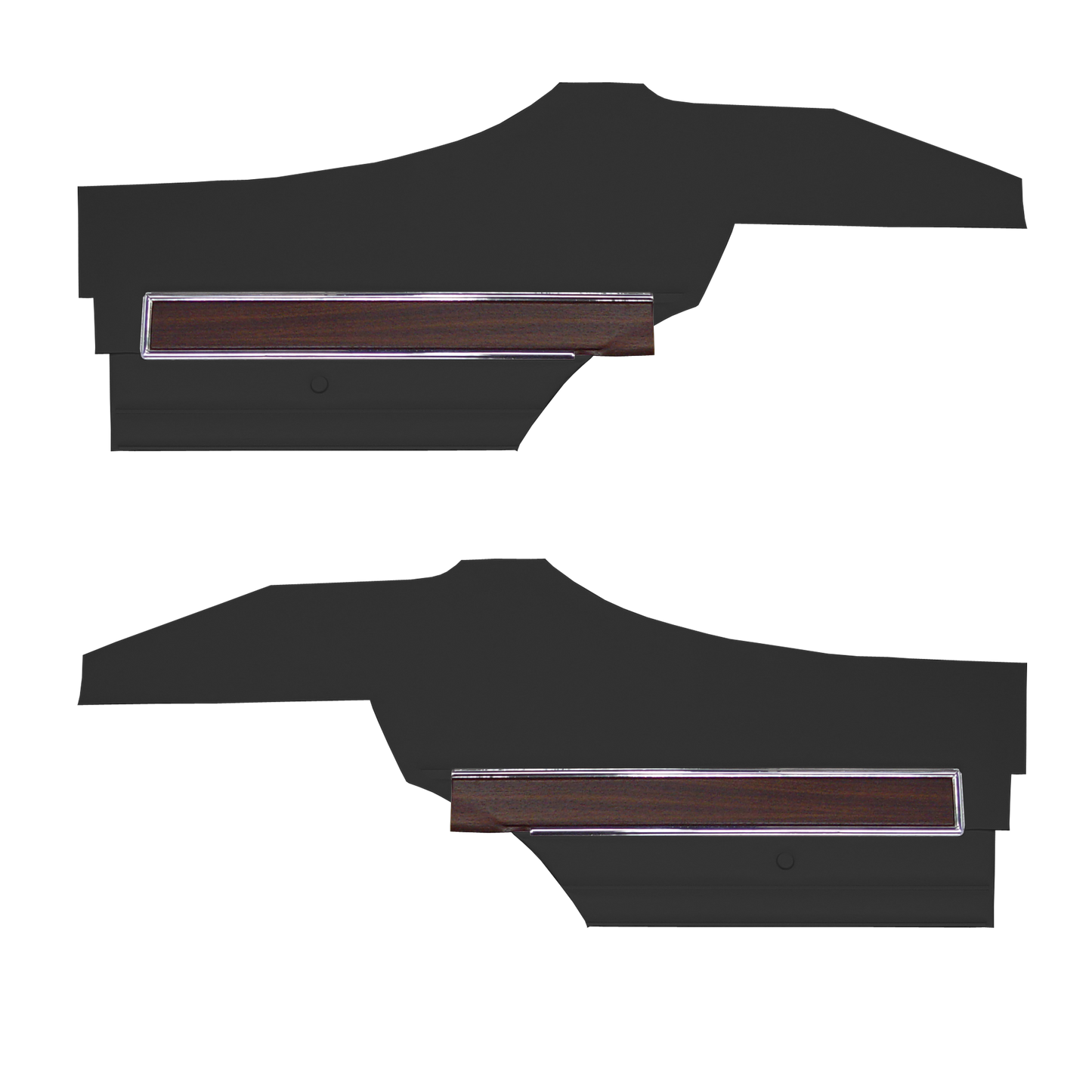 72 CUTLASS 'S'/442 SPORTS COUPE REAR PANELS (PRE-ASSEMBLED) - BLACK