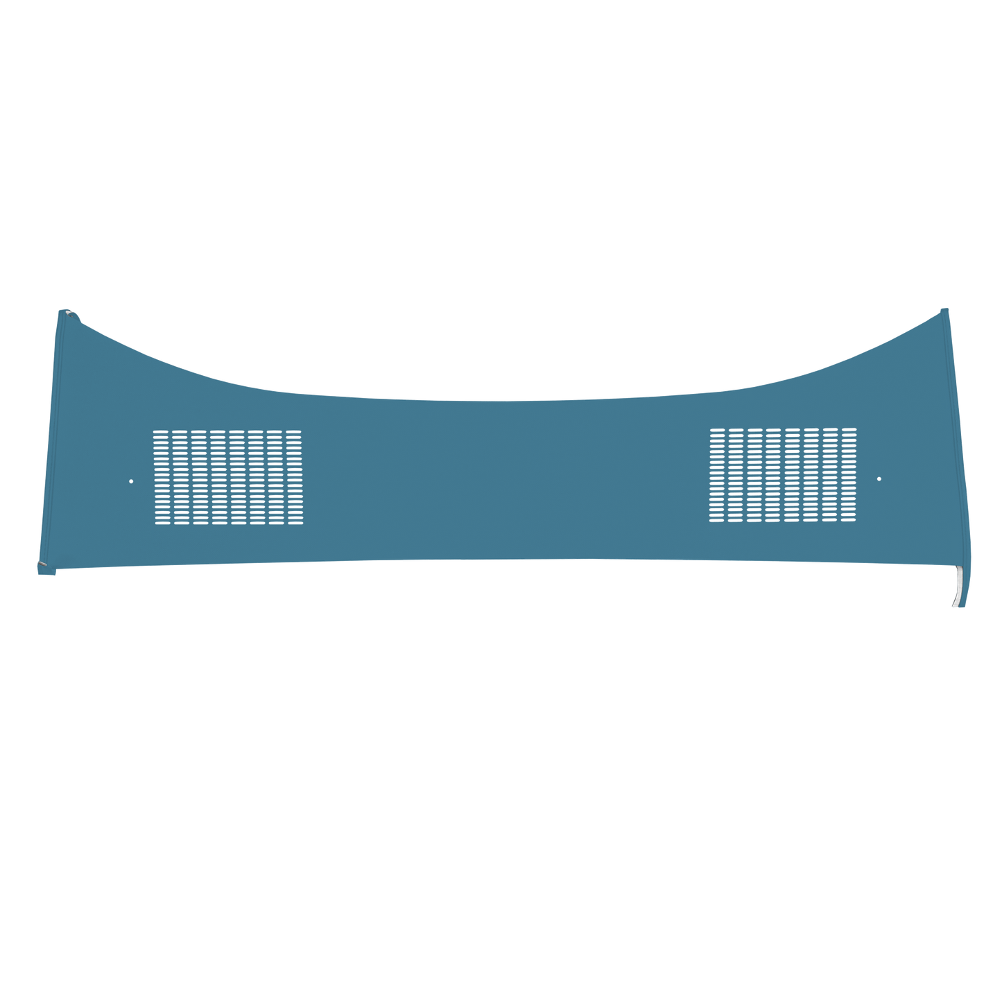 68-69 DART GT/GTS HARDTOP PACKAGE TRAY WITH SPEAKER CUT-OUTS - LIGHT BLUE
