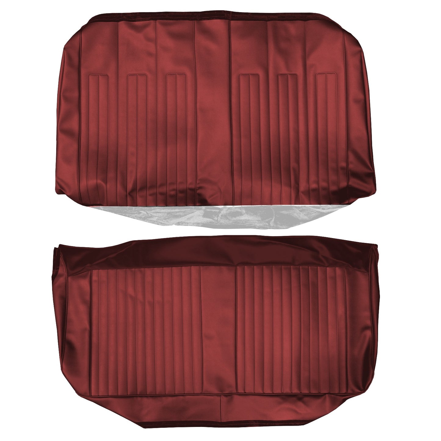 68 GTO/LEMANS CONVERTIBLE REAR UPHOLSTERY - RED