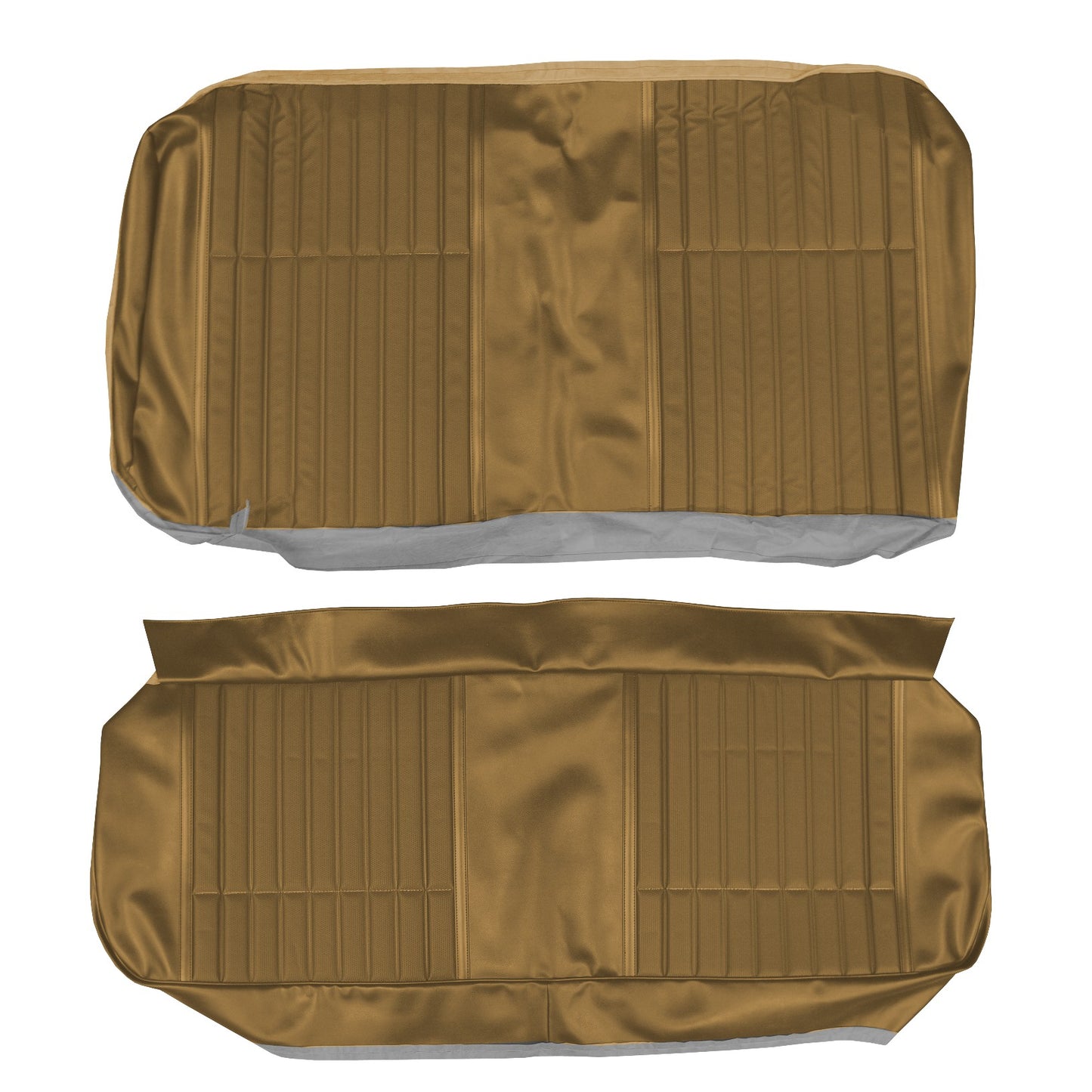 70 LEMANS SPORT COUPE REAR UPHOLSTERY - GOLD