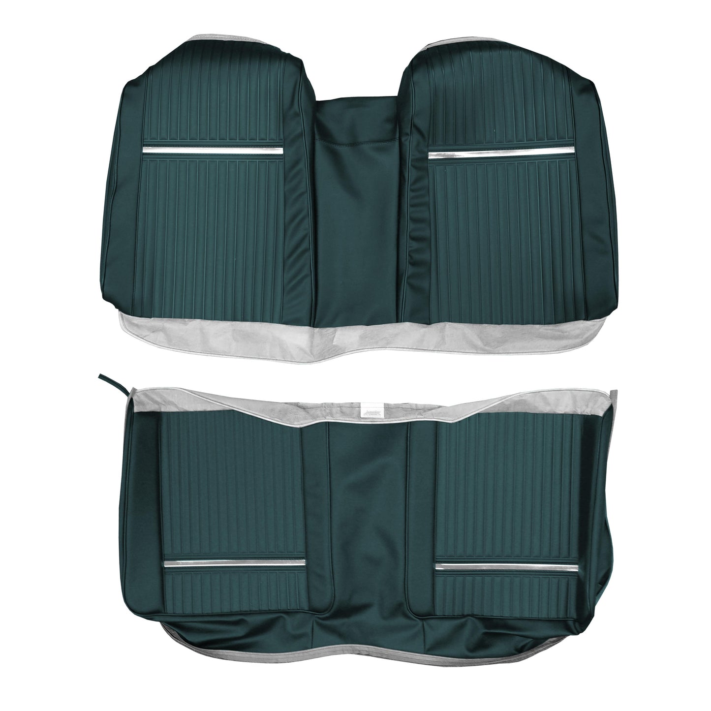 65 SPORT FURY CONVERTIBLE REAR UPHOLSTERY - TURQUOISE