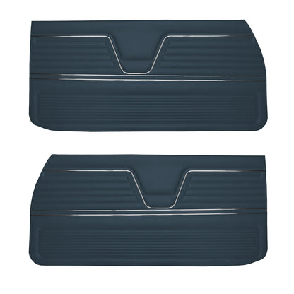 69 CHEVELLE/MALIBU FRONT DOOR PANELS (UNASSEMBLED) - BLUE