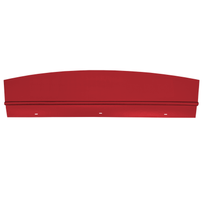 63 DODGE/PLYMOUTH B-BODY HARDTOP PACKAGE TRAY W/O SPEAKER CUT-OUTS - RED