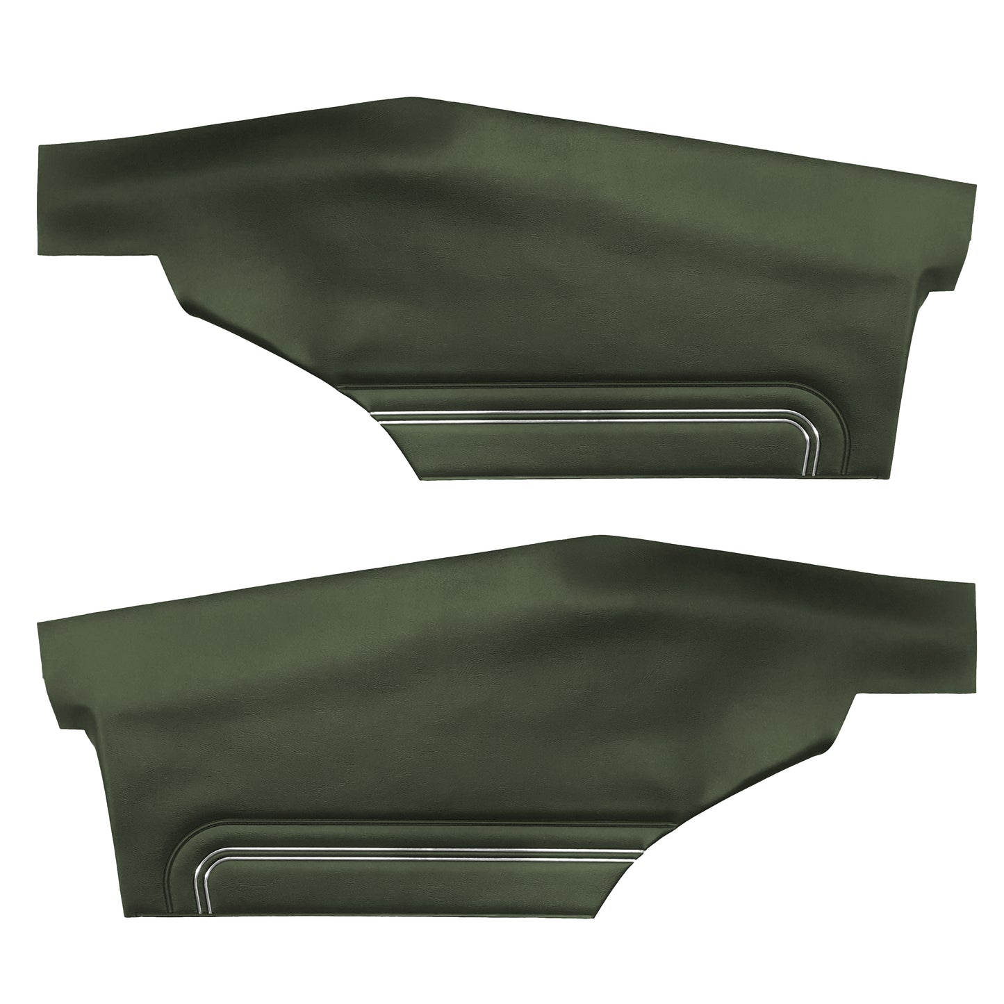 72 GTO/LEMANS SPORT HARDTOP REAR PANELS (UNASSEMBLED) - GREEN