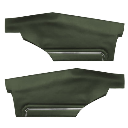 72 GTO/LEMANS SPORT HARDTOP REAR PANELS (UNASSEMBLED) - GREEN