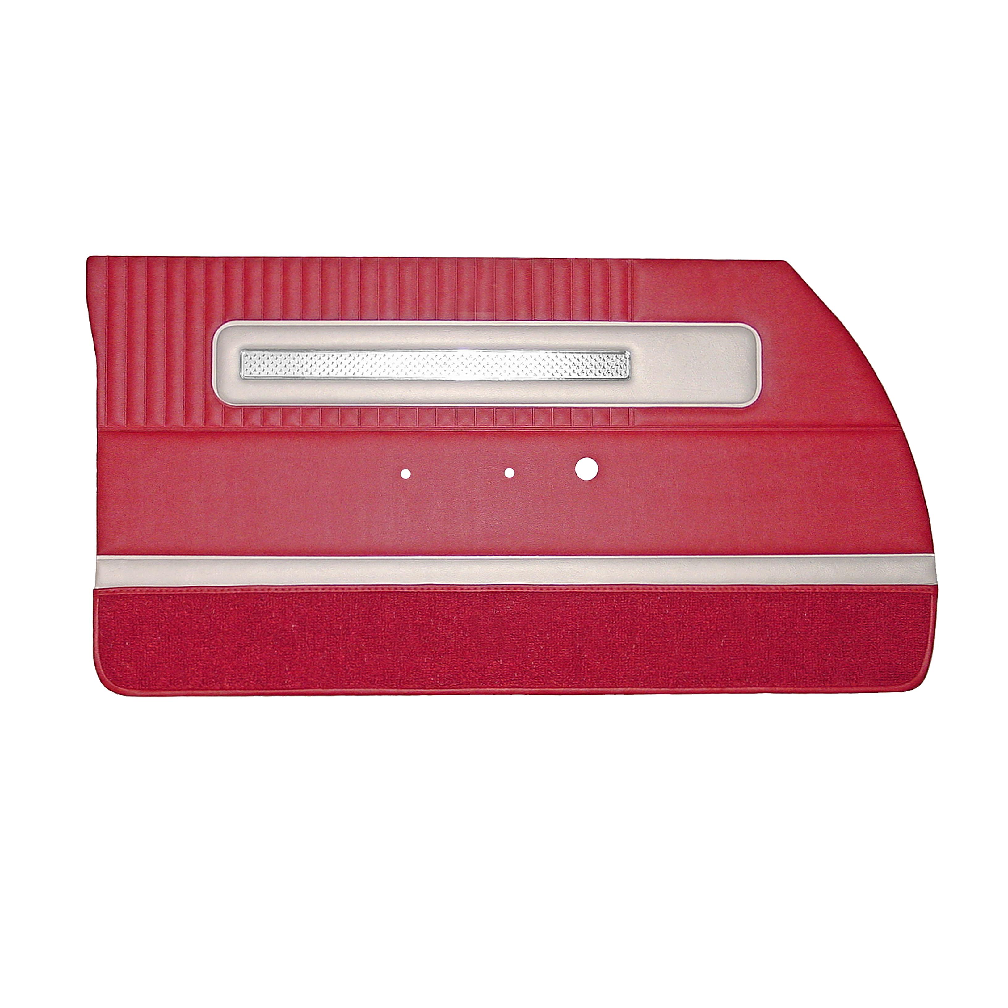 1964 Polara 500 Front Door Panels (Unassembled) - Red w/ Pearl White ...