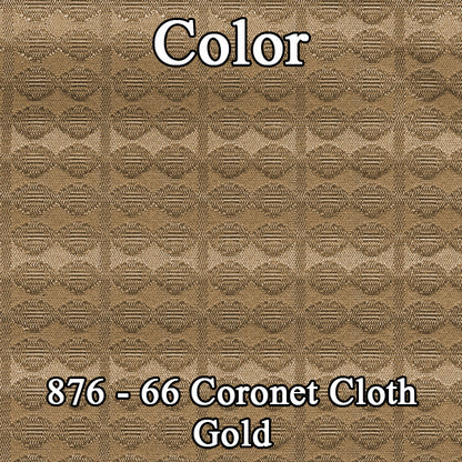 66 CLOTH BENCH - GOLD/LT GOLD