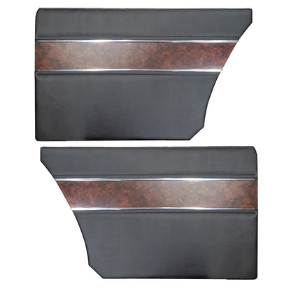 68 BARRACUDA "DELUXE" HARDTOP REAR PANELS - BLACK