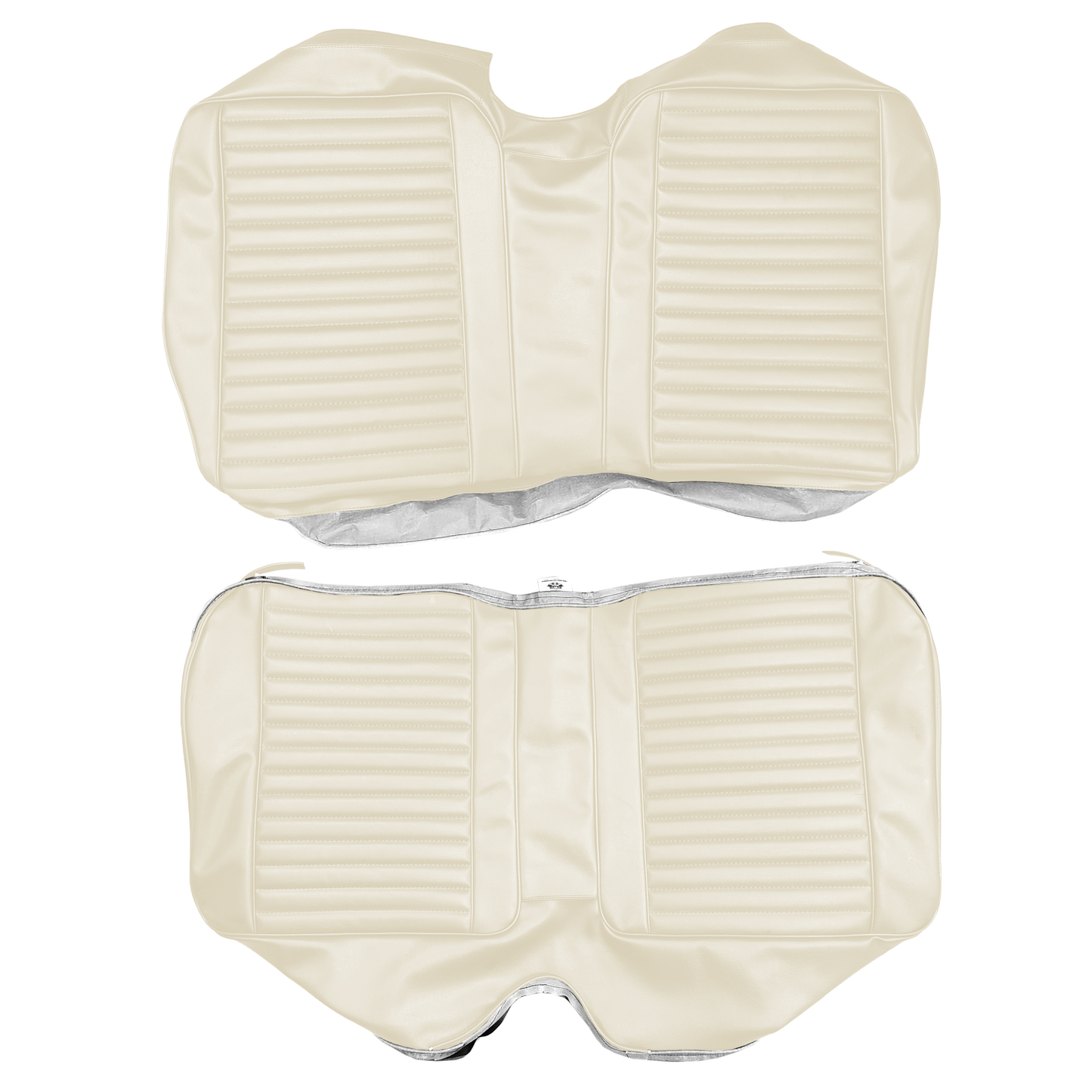 69 BARRACUDA "STANDARD" FASTBACK REAR UPHOLSTERY- WHITE