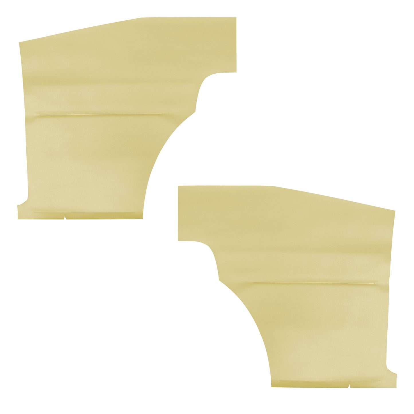 67 CAMARO "DELUXE" HARDTOP REAR PANELS - PEARL YELLOW
