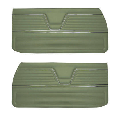 69 CHEVELLE/MALIBU FRONT DOOR PANELS (UNASSEMBLED) - LIGHT GREEN