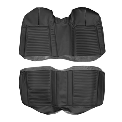 66 SPORT FURY CONVERTIBLE REAR UPHOLSTERY - BLACK