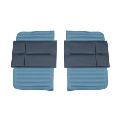 68 SATELLITE/ROADRUNNER "DECOR" CONVERTIBLE REAR PANELS - DARK BLUE/LIGHT BLUE