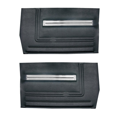 66 CHEVELLE/MALIBU CONVERTIBLE REAR PANELS - BLACK