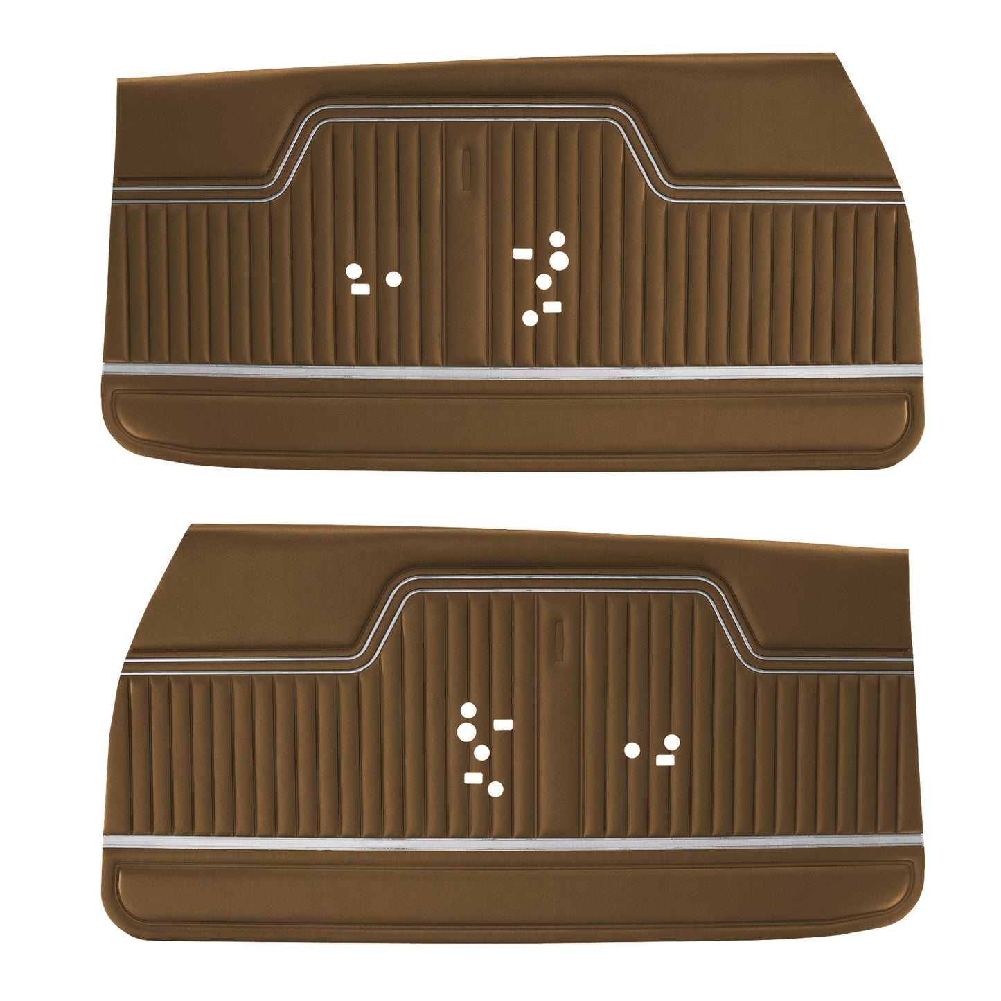 71 CHEVELLE/MALIBU FRONT DOOR PANELS (UNASSEMBLED) - SADDLE