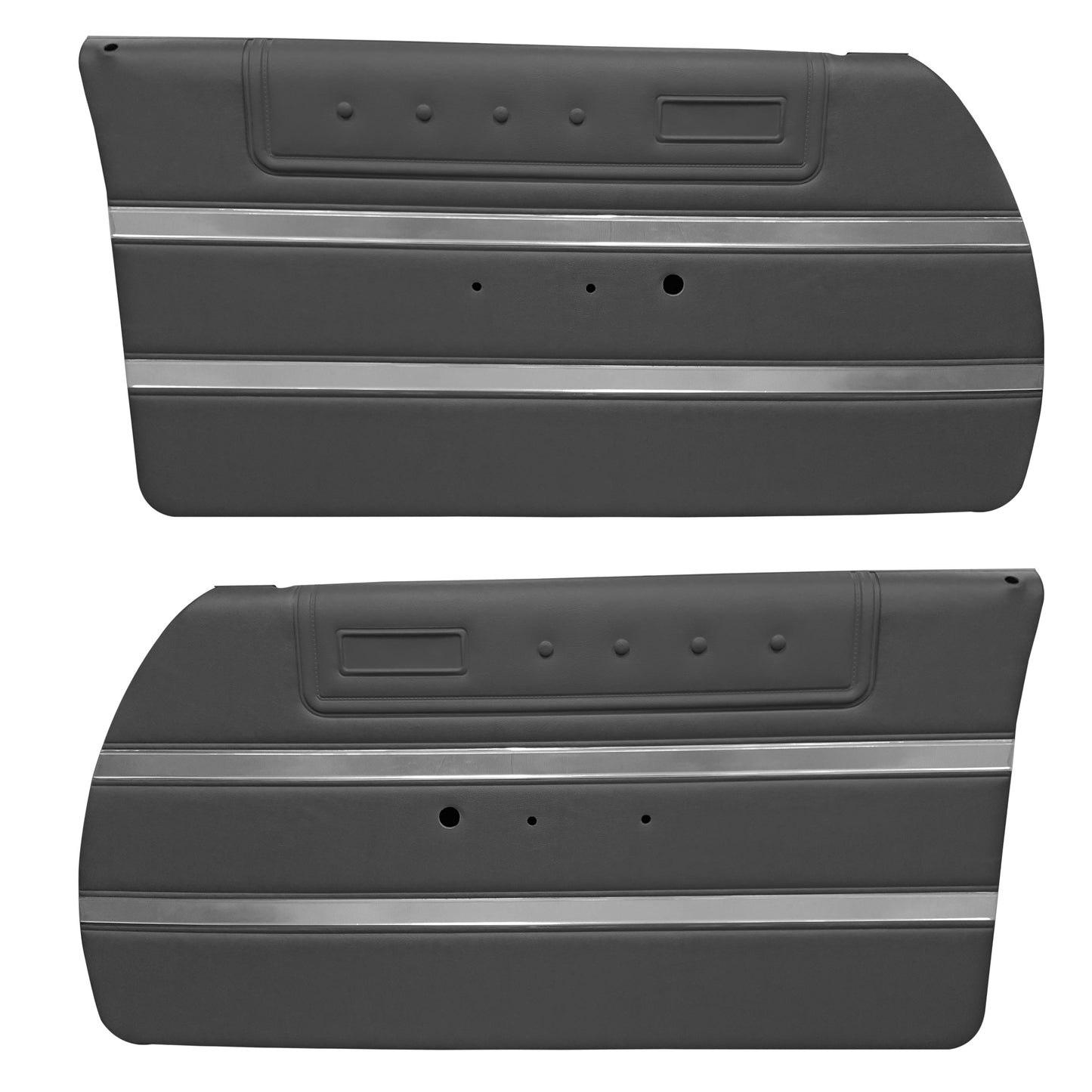 64 SPORT FURY FRONT DOOR PANELS (PRE-ASSEMBLED) - BLACK
