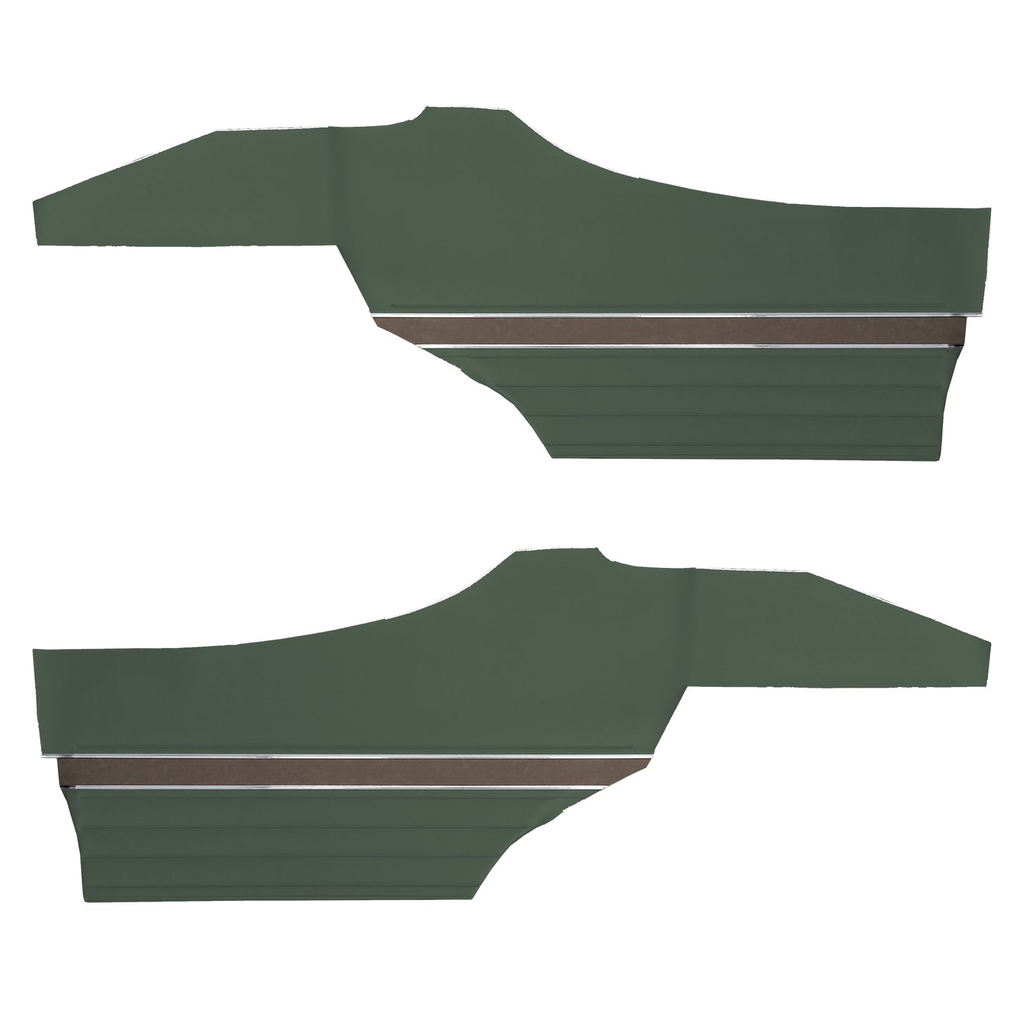 70 CUTLASS 'S'/442 HOLIDAY COUPE REAR PANELS (UNASSEMBLED) - GREEN