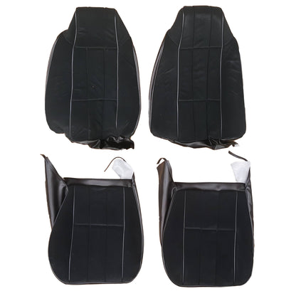 76 CAMARO "DELUXE" BUCKET SEAT CLOTH UPHOLSTERY - SRM BLACK EMPRESS CLOTH/BLACK