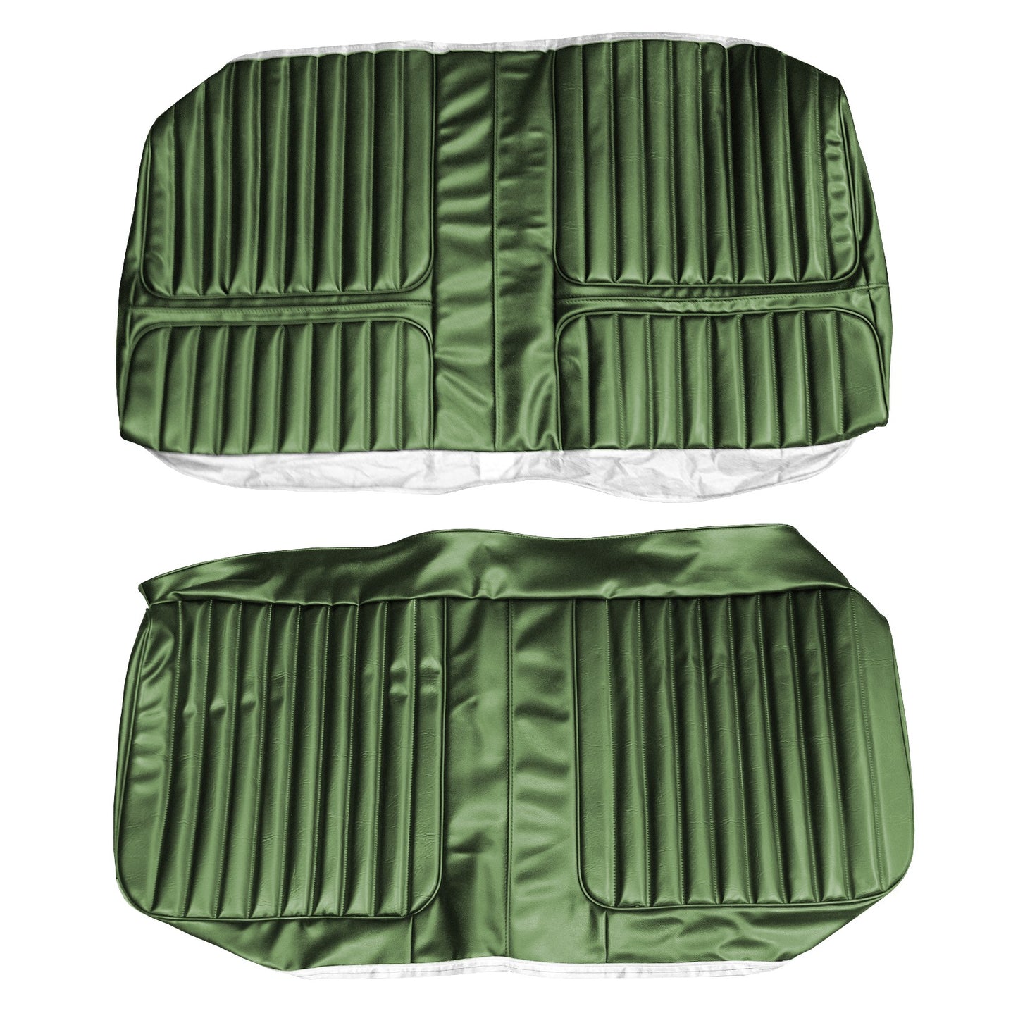 71 CUTLASS SUPREME HARDTOP COUPE REAR UPHOLSTERY - JADE GREEN