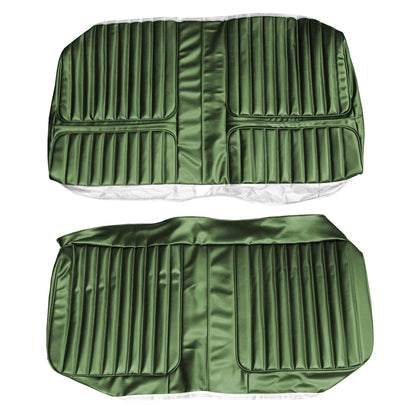 71 CUTLASS SUPREME HARDTOP COUPE REAR UPHOLSTERY - JADE GREEN