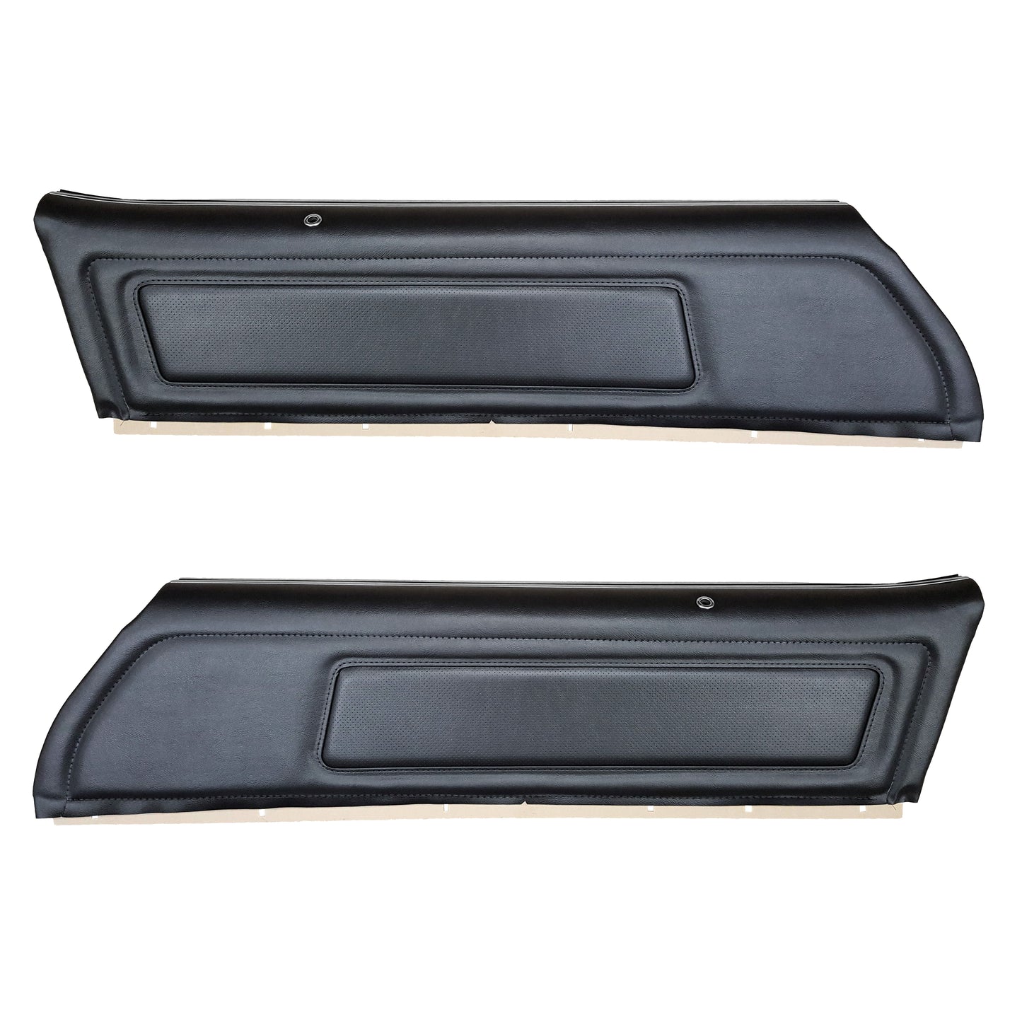 73-76 FIREBIRD/TRANS AM "DELUXE" UPPER DOOR PANELS (PRE-ASSEMBLED) - BLACK