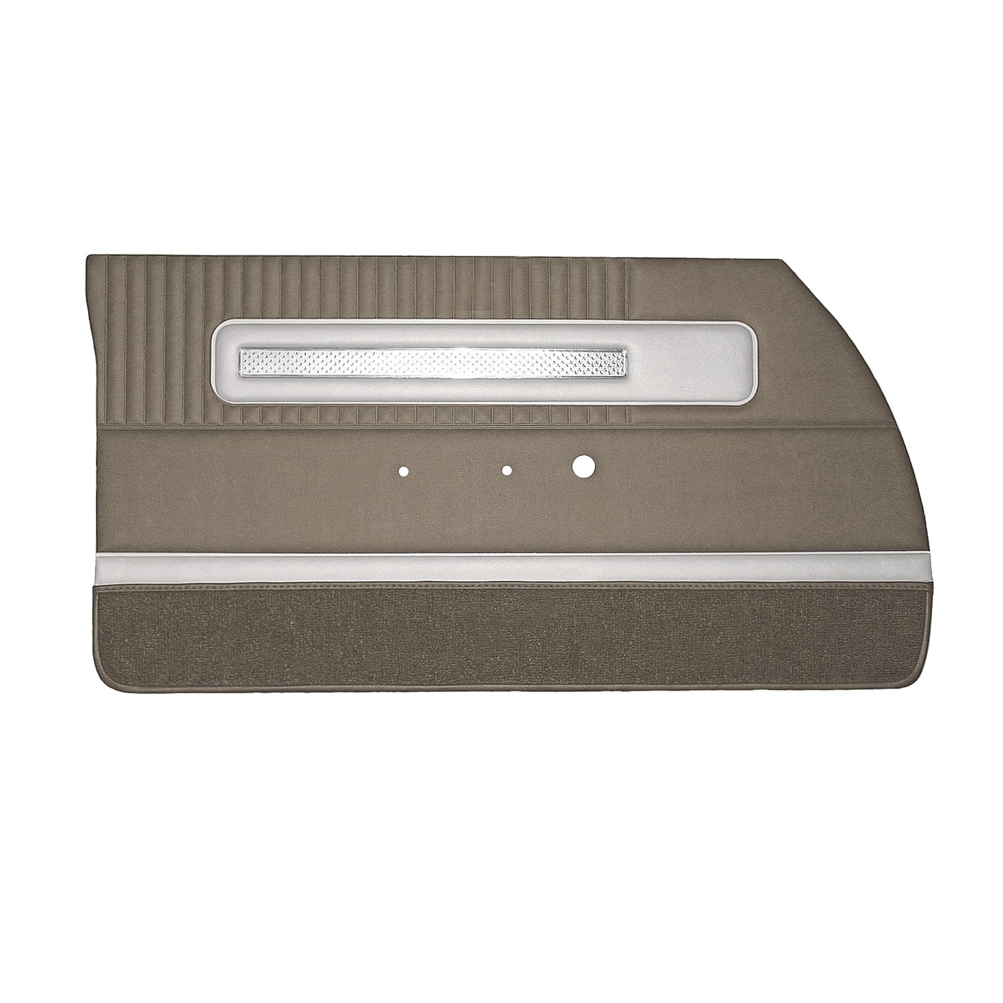 64 POLARA 500 FRONT DOOR PANELS (UNASSEMBLED) - FAWN TAN W/ PEARL WHITE ACCENT