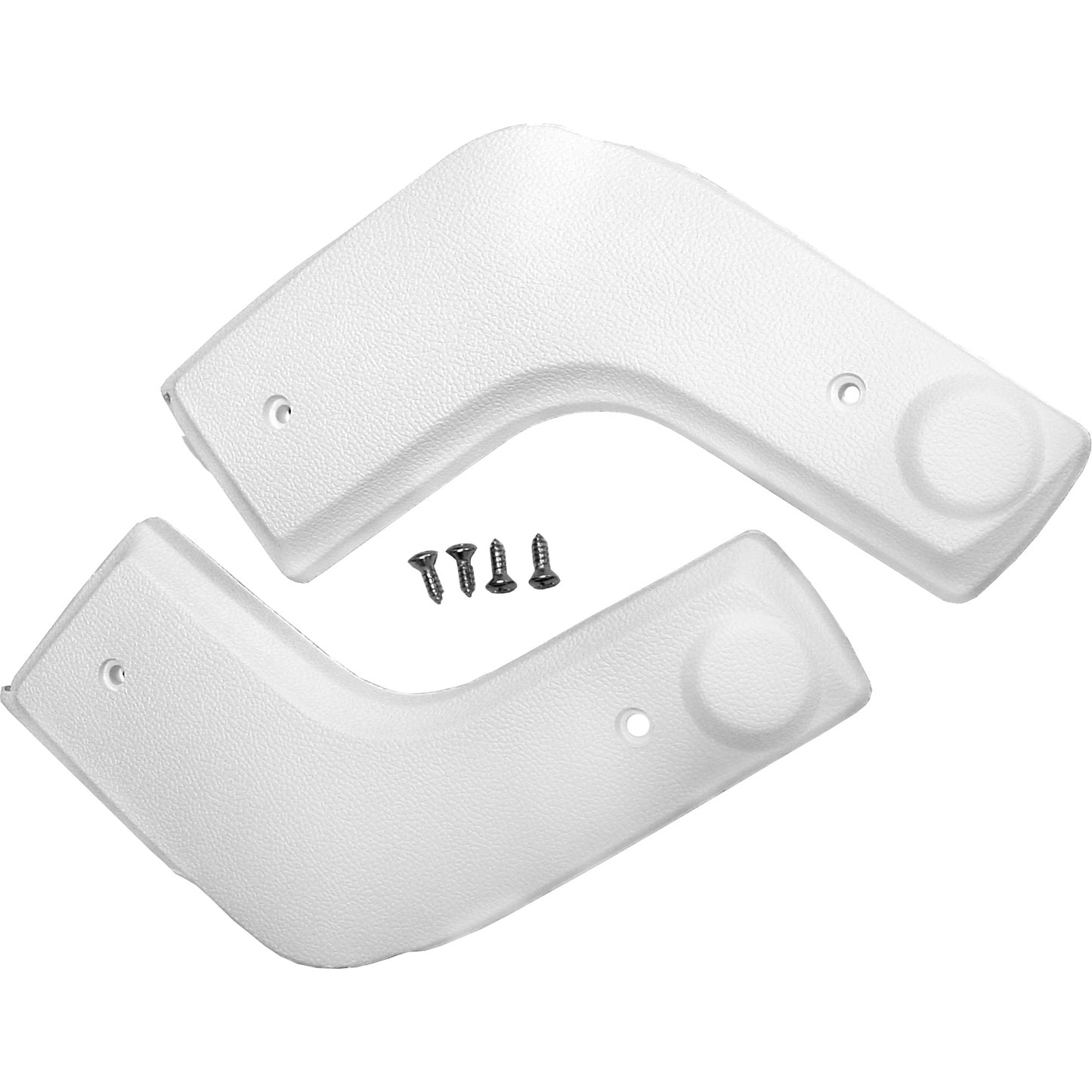 70/72 BENCH HINGE COVERS - WHT