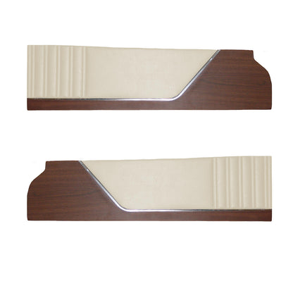 73 SATELLITE SEBRING PLUS FRONT UPPER DOOR PANELS - (COACHMAN GRAIN) - WHITE